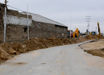 Baku's Nardaran township being landscaped. Azerbaijan, 25 Jan. 2016